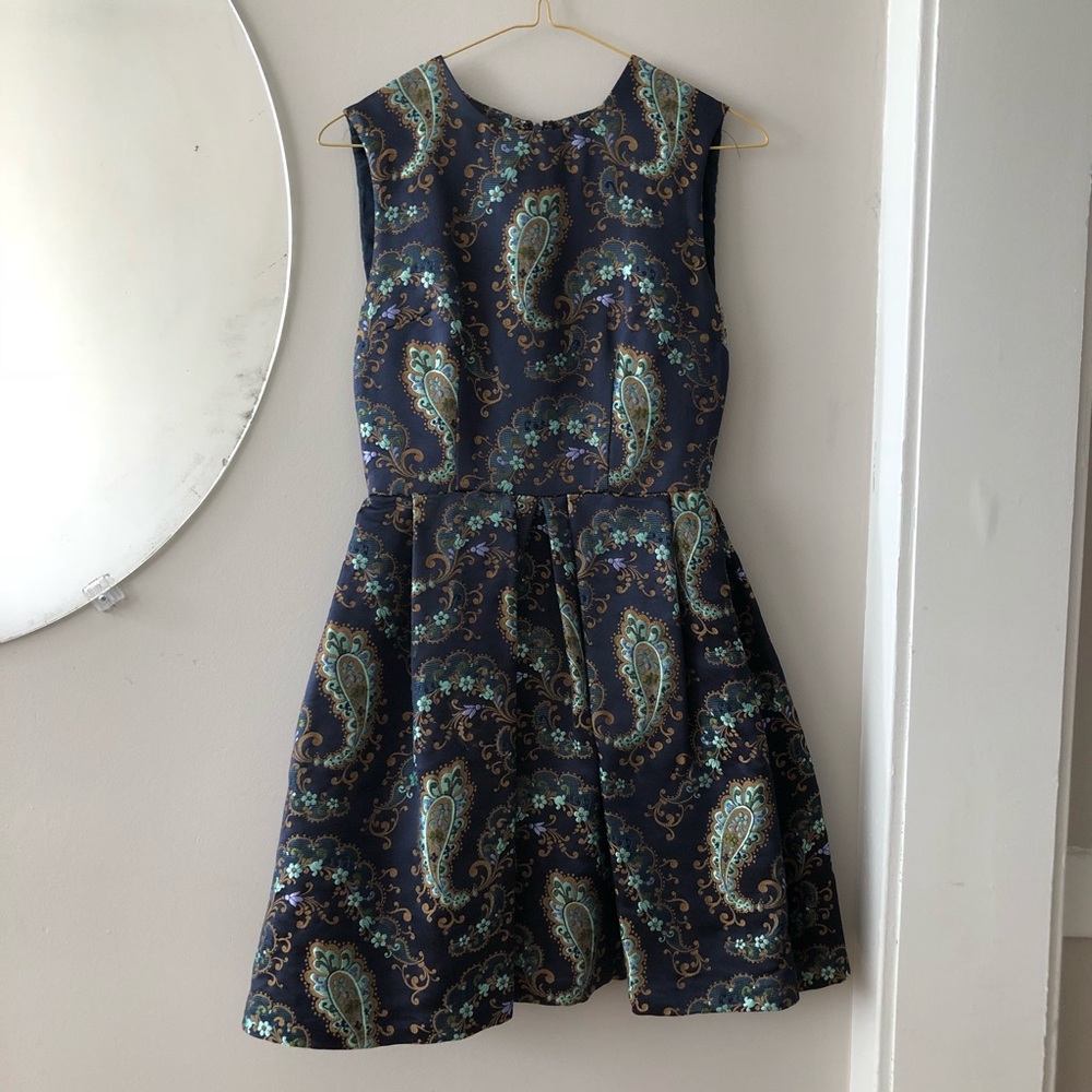 cynthia rowley | ⚜️ brocade paisley dress ⚜️